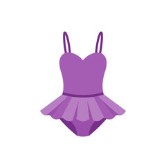 Ballerina's Dream: A vibrant, captivating illustration of a lilac-purple ballerina's leotard and tutu, perfect for dance-related projects.