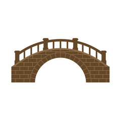 Arched Stone Bridge: A classic stone bridge stands, its arched design and detailed construction exuding a sense of history and architectural beauty.
