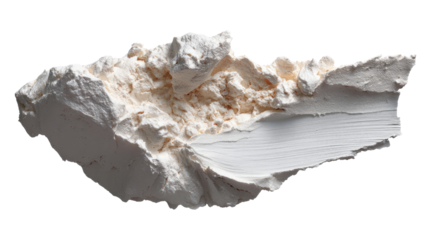 Mineral Formation: A close-up shot showcasing a uniquely shaped, naturally occurring mineral formation, highlighting the texture and detail of its composition.