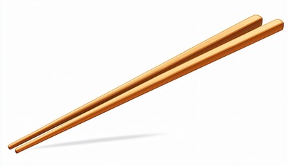 Elegant wooden chopsticks asian cuisine food styling minimalistic setting close-up view culinary art