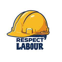 Hard Hat & Labour: A meticulously crafted, eye-catching graphic portrays a classic yellow hard hat. Accompanying this is the powerful message 