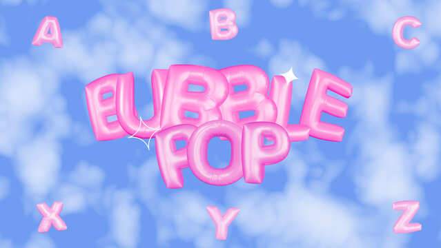 Bubble Pop Text