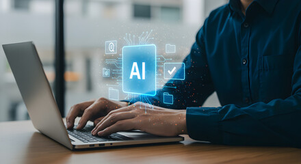 Ai artificial intelligence concept for business automation and digital transformation technology trend