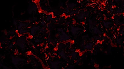Dark Red Lava Veins Abstract Fire Texture Background