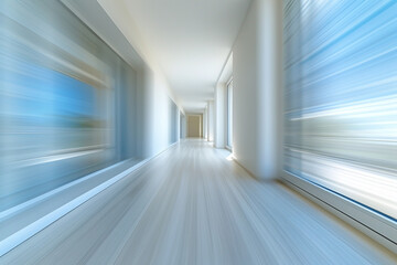 A captivating real estate theme showcasing seamless integration of abstract high speed technology, creating a mesmerizing motion blur effect that adds a touch of sophistication and modernity to any pr