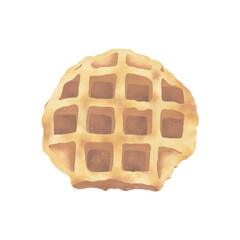 delicious tasty yummy golden-brown bacon Belgian waffle morning breakfast popular trending traditional fluffy airy crispy buttery bakery cafe menu sweet & savory treats comfort food png