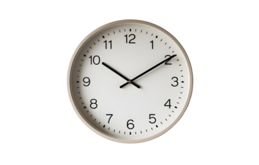 wall clock isolated on transparent background, Generative Ai