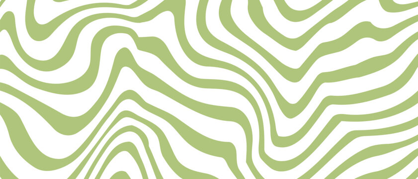 Set of abstract wavy seamless patterns in y2k style. Trendy retro psychedelic backgrounds in 90s, 00s style. Hippie, trippy patterns with waves and organic shapes