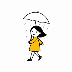 girl with umbrella