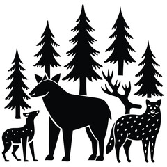 animal vector set
