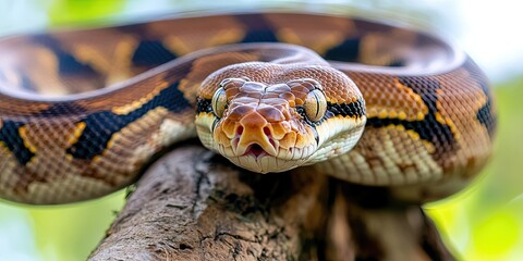Fototapeta premium wildlife photo of boa constrictor 