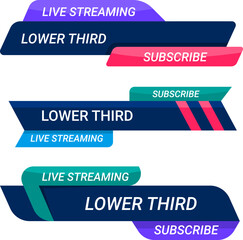 Subscription Promotion Lower Third Design Set Modern and Engaging