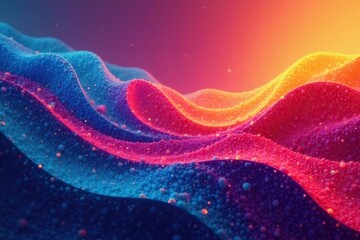 Abstract geometric shapes, flowing lines, vibrant hues, background, style