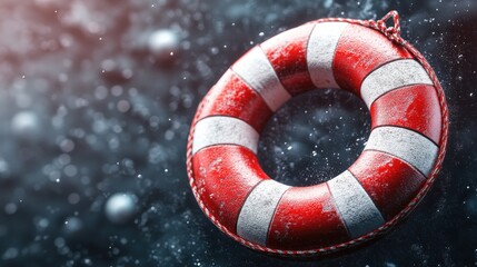 Rusty life preserver