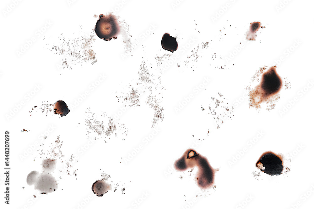 Fototapete abstract composition of dark and colorful paint splatters on a textured background. creating a dynam