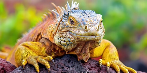 Fototapeta premium photo of galapagos land iguana 