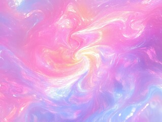 Fototapeta premium Vibrant Swirling Pink Purple Iridescent Abstract Background