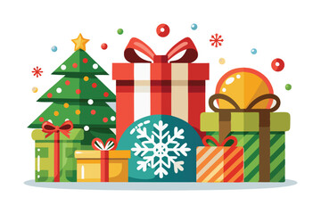 vector illustration of a gift box