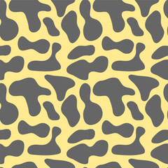 Abstract seamless pattern with blurred spots on isolated background. Vector design for textile, packaging, cover design