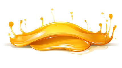 Fototapeta premium Professional Flowing Honey Frame with Delicious Bee Syrup Drips for Culinary Designs