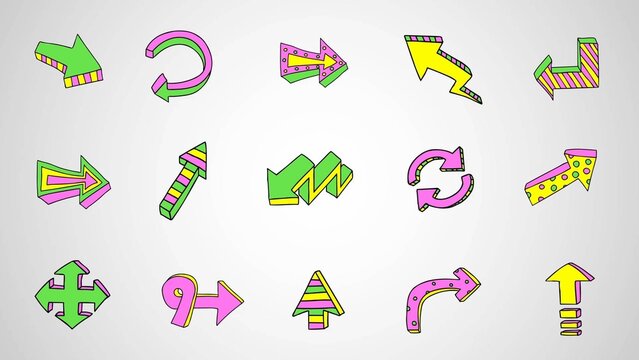 Funky Arrow Doodles