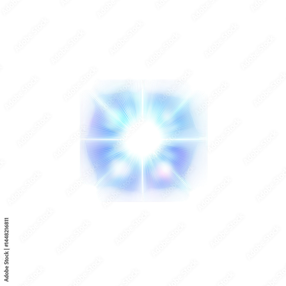 Poster a glowing. luminous light source emanating radiant beams in a dark background. creating an ethereal 