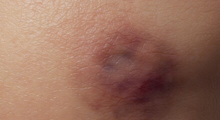 Fototapeta premium Skin bruise close up view