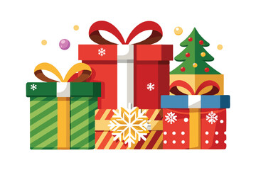 vector illustration of a gift box