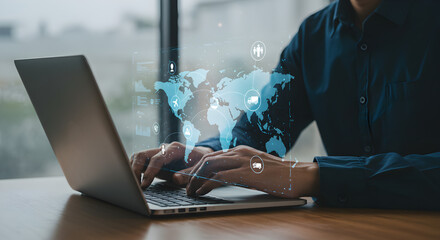 Global business network connectivity and technology solutions for international trade growth