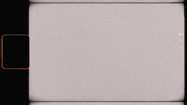 Retro Filter VFX Super 8mm Film Grain Overlay, Vintage 8 millimeter Film Scan Projector Textures, with Sprocket Hole, 8 mm Frame, Grain, Grit, Light Leaks, Halation, Imperfections and Scratches Visual