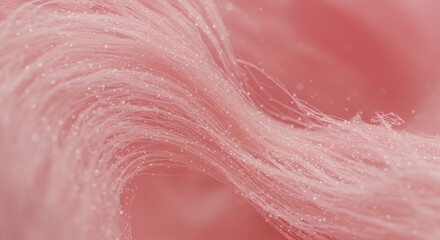 Pink Fiber Abstract