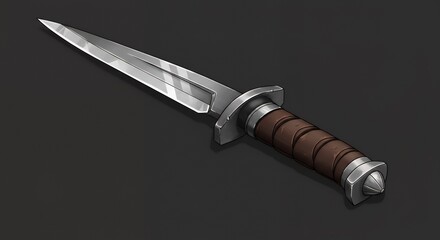 Dagger on black background