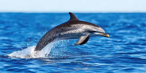 Fototapeta premium photo of spotted dolphin in the ocean