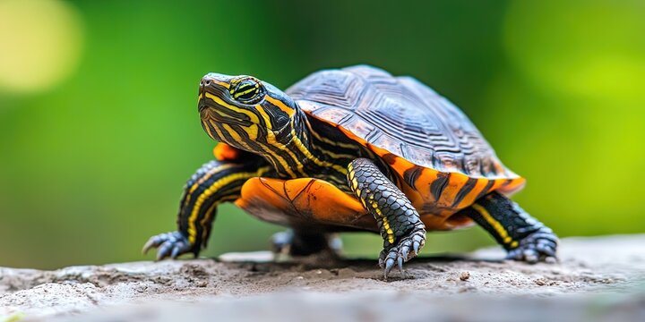 photo of striped mud turtle in natural habitat