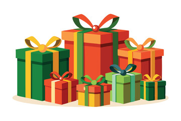 gift boxes vector illustration