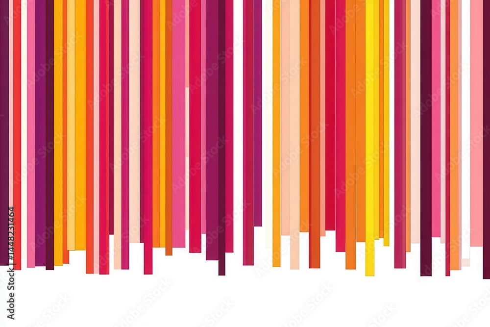Poster colorful vertical stripes creating an abstract background, suitable for modern design use