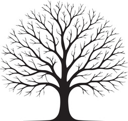 Obraz premium tree silhouette Vector | Minimalist & Trendy tree Silhouette Design | Unique & Stylish tree Artwork for Vector design