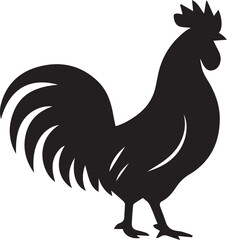 chicken silhouette Vector | Minimalist & Trendy chicken Silhouette Design | Unique & Stylish chicken Artwork for Vector design