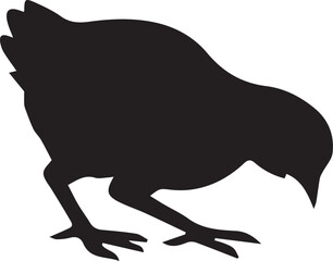 chicken silhouette Vector | Minimalist & Trendy chicken Silhouette Design | Unique & Stylish chicken Artwork for Vector design