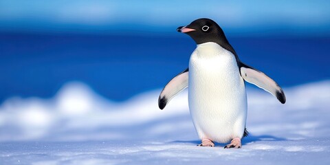 Fototapeta premium photo of adelie penguin -