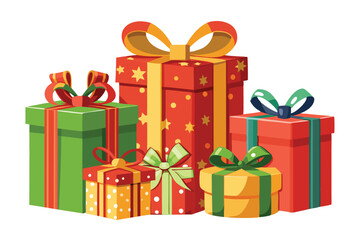 gift boxes vector illustration