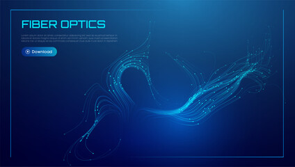Background Data Fiber Line Light Speed Abstract Optic Tech Network Design. 5G Cable Connect Digital Flow Transfer in City Systems. Hyper Security Circuit Gradient Particle Beam Download.