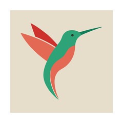 Minimal Hummingbird Head and Beak for Lightness and Agility