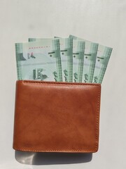 Currency notes, UAE Emirates currency 10Aed, Dirhams, Closeup of UAE Ten dirhams currency notes, paper money 10 Aed dirhams. Dirhams banknotes. UAE Emirati Paper currencies notes 10 Dirham currency