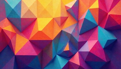 Geometric shapes in vibrant colors, endlessly repeating , decor, design element, abstract