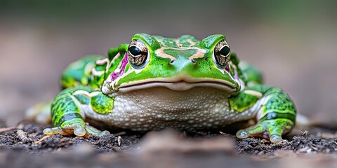 photo of green toad 