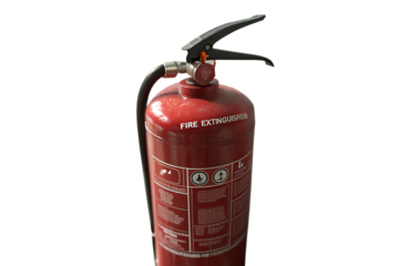 fire extinguisher isolated on white