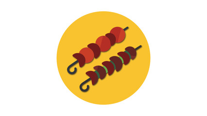 brochettes icon vector design - eps