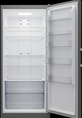 Empty Open Refrigerator Interior
