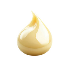Creamy Droplet of Condensed Milk or Caramel Sauce